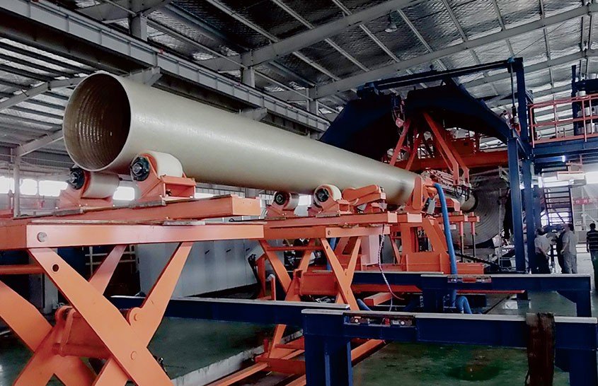 GRP pipe production